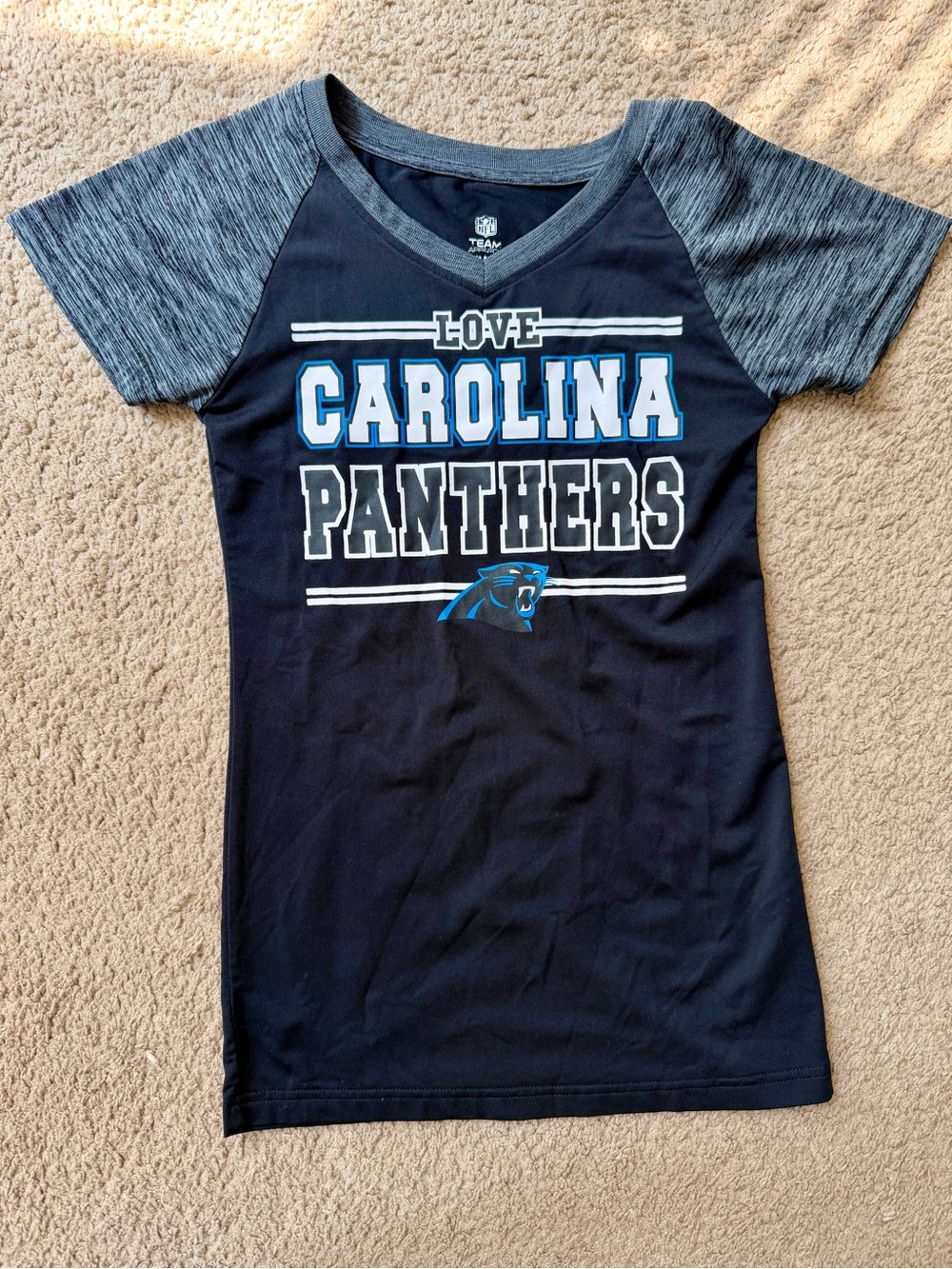Carolina Panthers Kids' V-Neck Team T-Shirt
